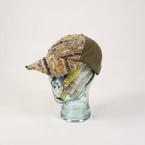 BEAMS Accessories Wool-Blend Tweed Panel Baseball Cap